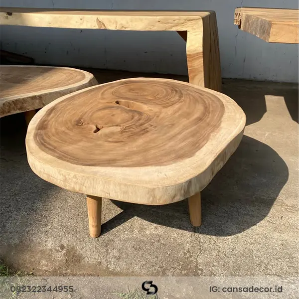 meja kayu jati utuh MEJA TAMU suar trembesi