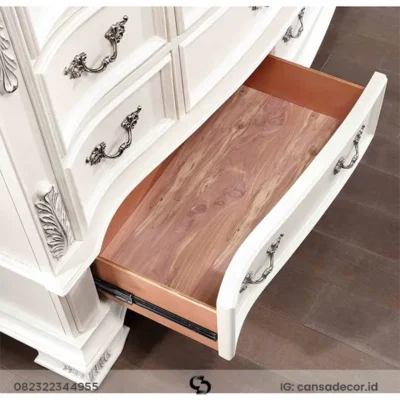 Set Tempat Tidur Pengantin nafta Ukir Jati Jepara Klasik